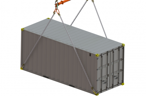 How to lift a container