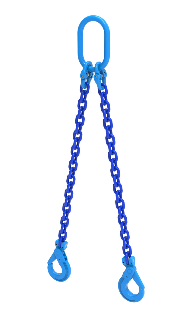 William Hackett 5/16" Chain Sling, 2-Leg (Grade 100) 8,100lbs
