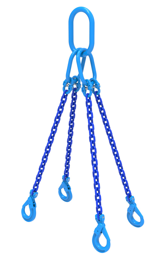 William Hackett 1/4" Chain Sling, 4-Leg (Grade 100) 5,700lbs
