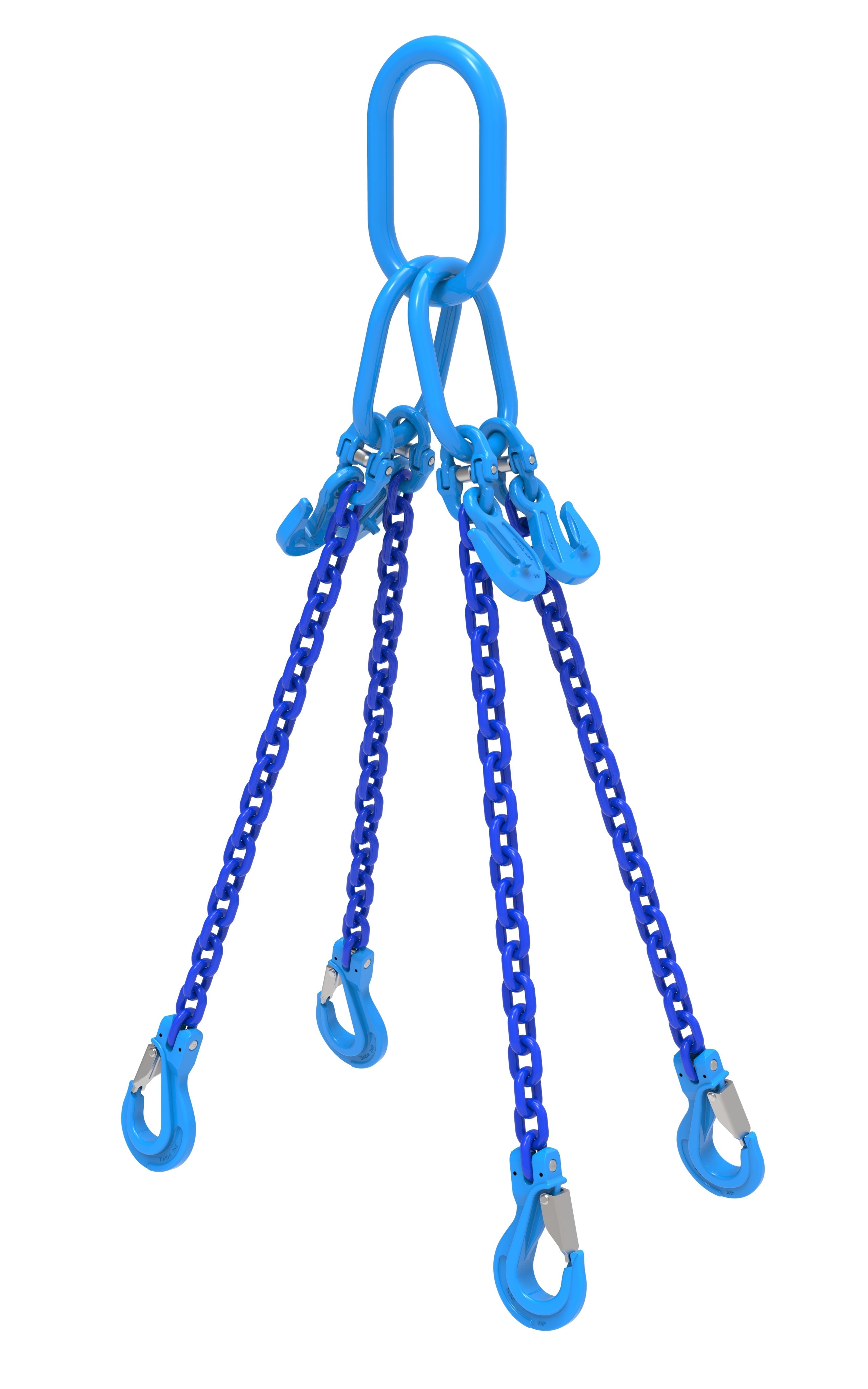 William Hackett 3/8" Chain Sling, 4-Leg (Grade 100) 18,700lbs